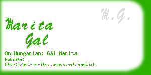 marita gal business card